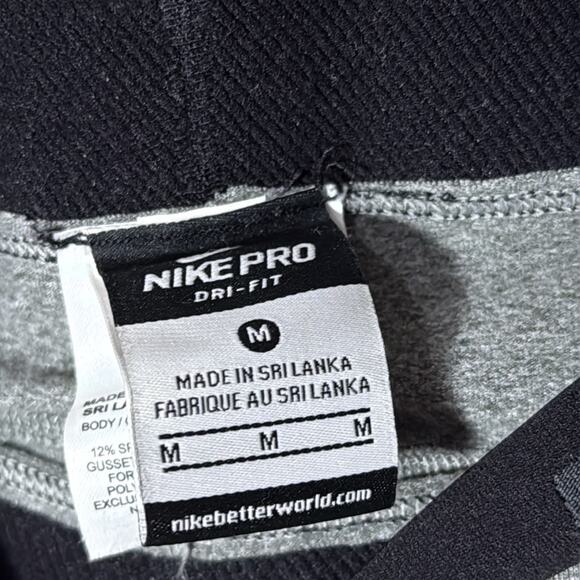 Nike pro full length leggings. 2 pairs. One grey and one black. Size medium. - Picture 10 of 11